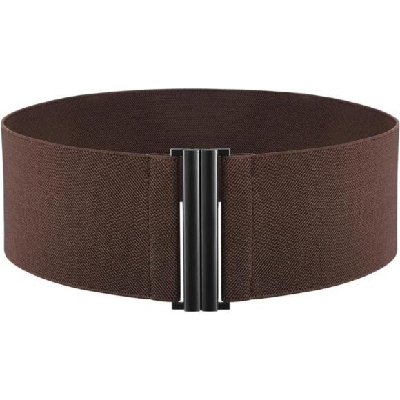Women Wide Waist Corset Belt Cinch Belt Coffee - Picture 1 of 7